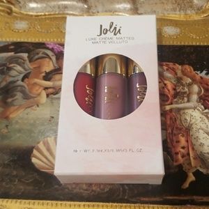 NIB Jolli Luxe Creme Mattes Lip Trio
